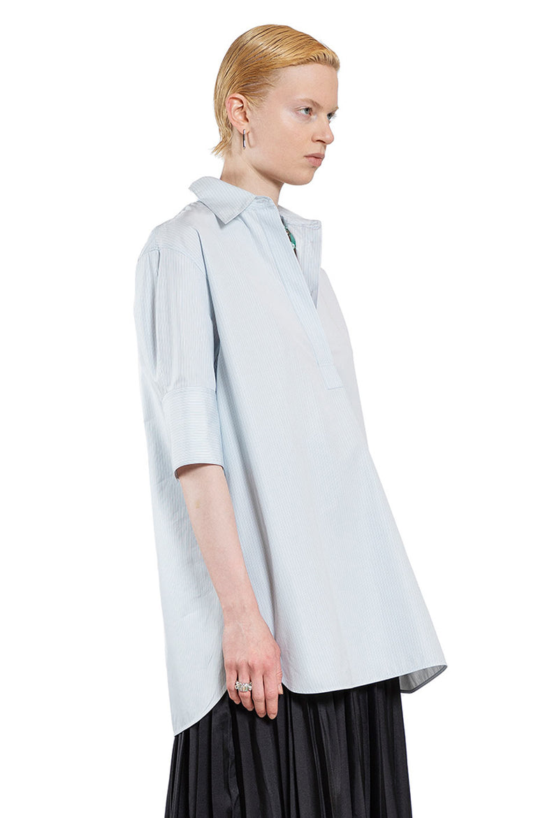 JIL SANDER WOMAN BLUE SHIRTS