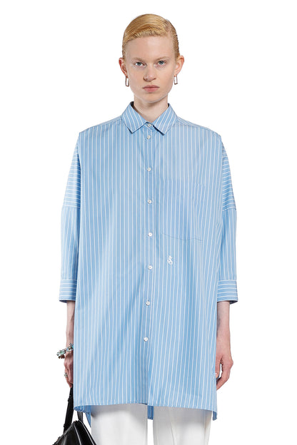 JIL SANDER WOMAN BLUE SHIRTS