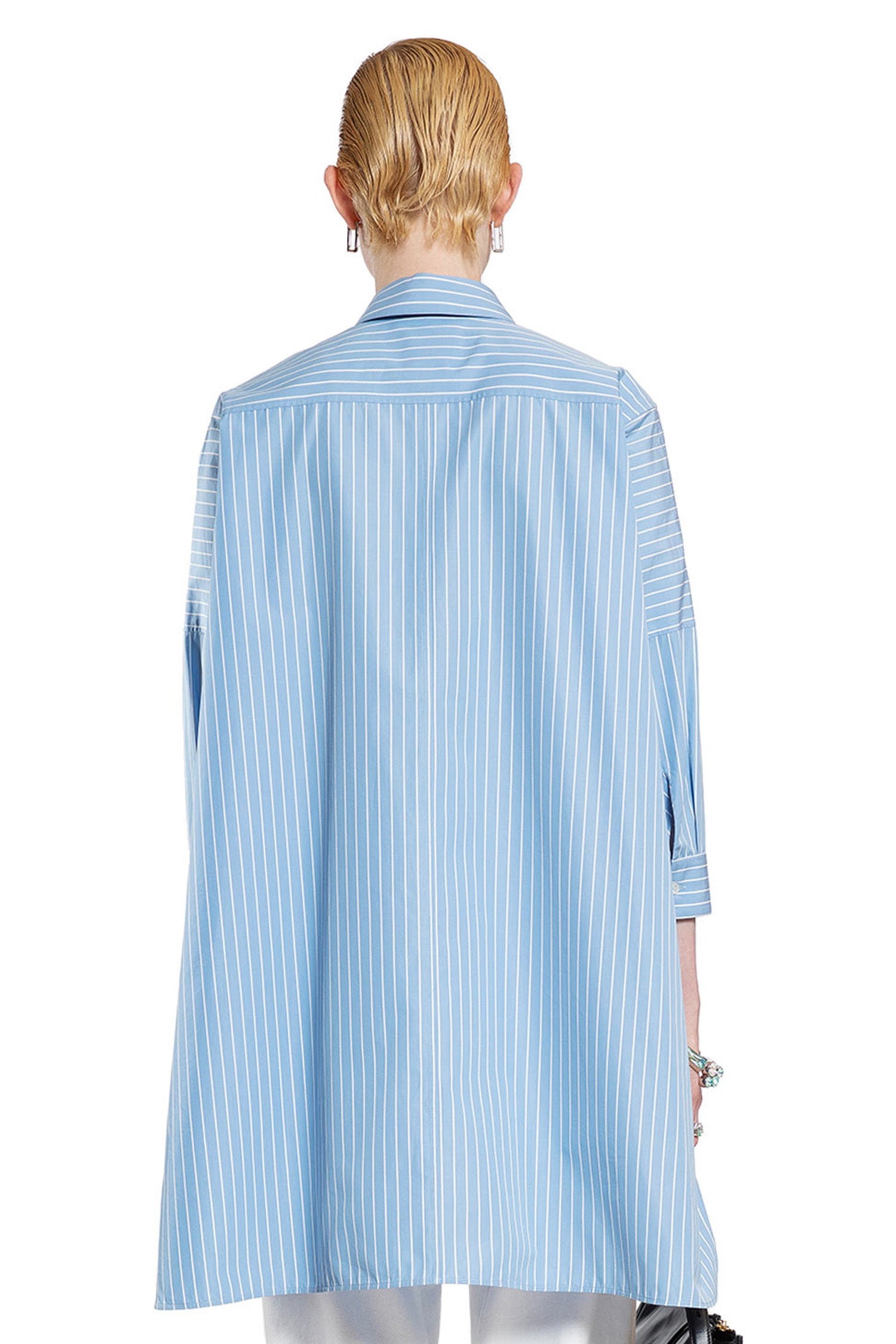 JIL SANDER WOMAN BLUE SHIRTS