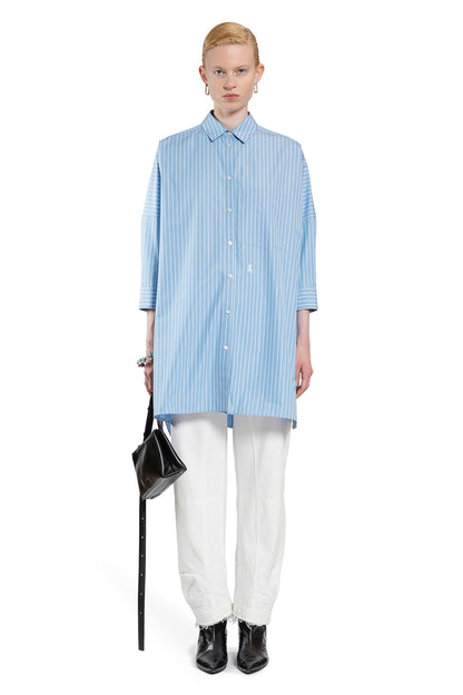 JIL SANDER WOMAN BLUE SHIRTS