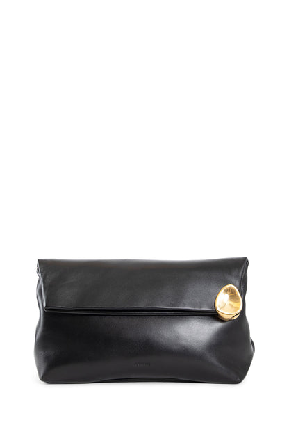 JIL SANDER WOMAN BLACK CLUTCHES & POUCHES