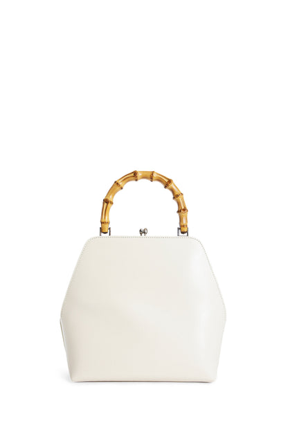 JIL SANDER WOMAN WHITE TOP HANDLE BAGS