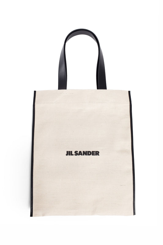 JIL SANDER WOMAN BEIGE TOTE BAGS