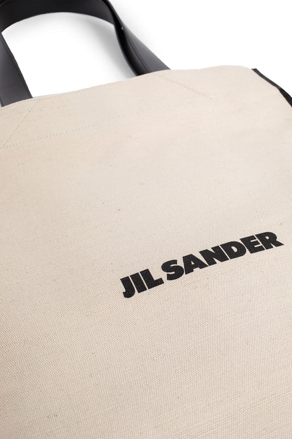 JIL SANDER WOMAN BEIGE TOTE BAGS