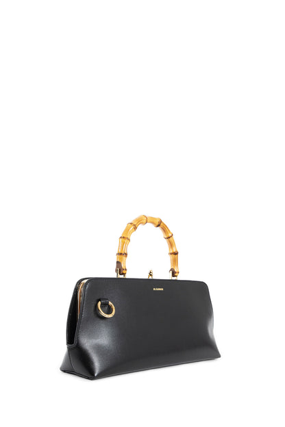 JIL SANDER WOMAN BLACK TOP HANDLE BAGS