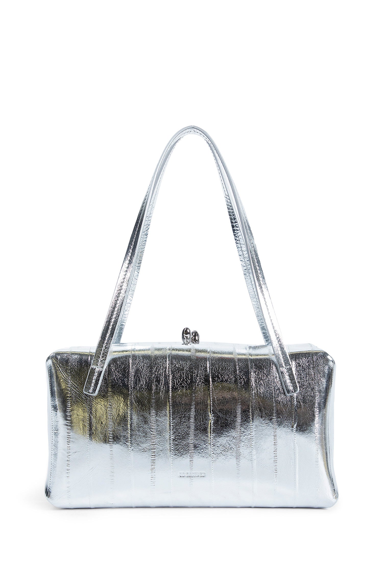 Shoulder Bag in Mirrored Leather