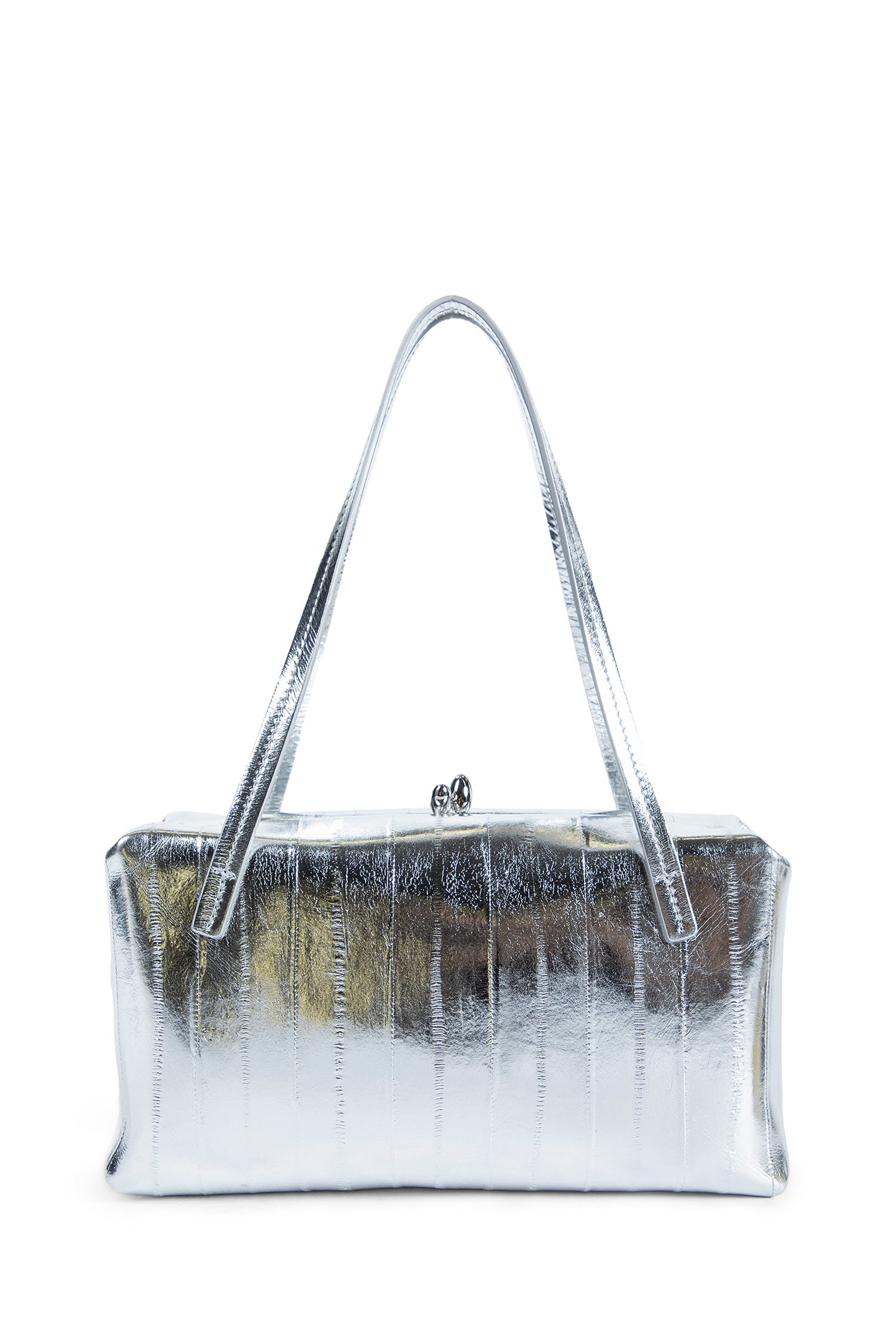 Shoulder Bag in Mirrored Leather