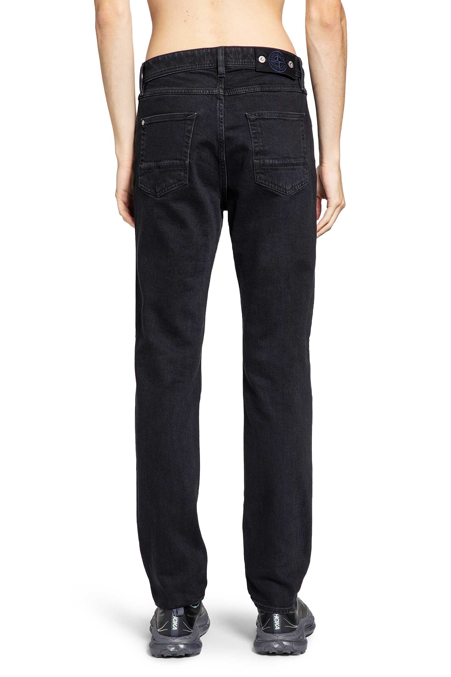 STONE ISLAND MAN BLACK JEANS