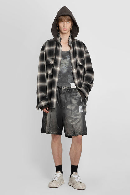 MAISON MIHARA YASUHIRO MAN BLACK SHORTS & SKIRTS