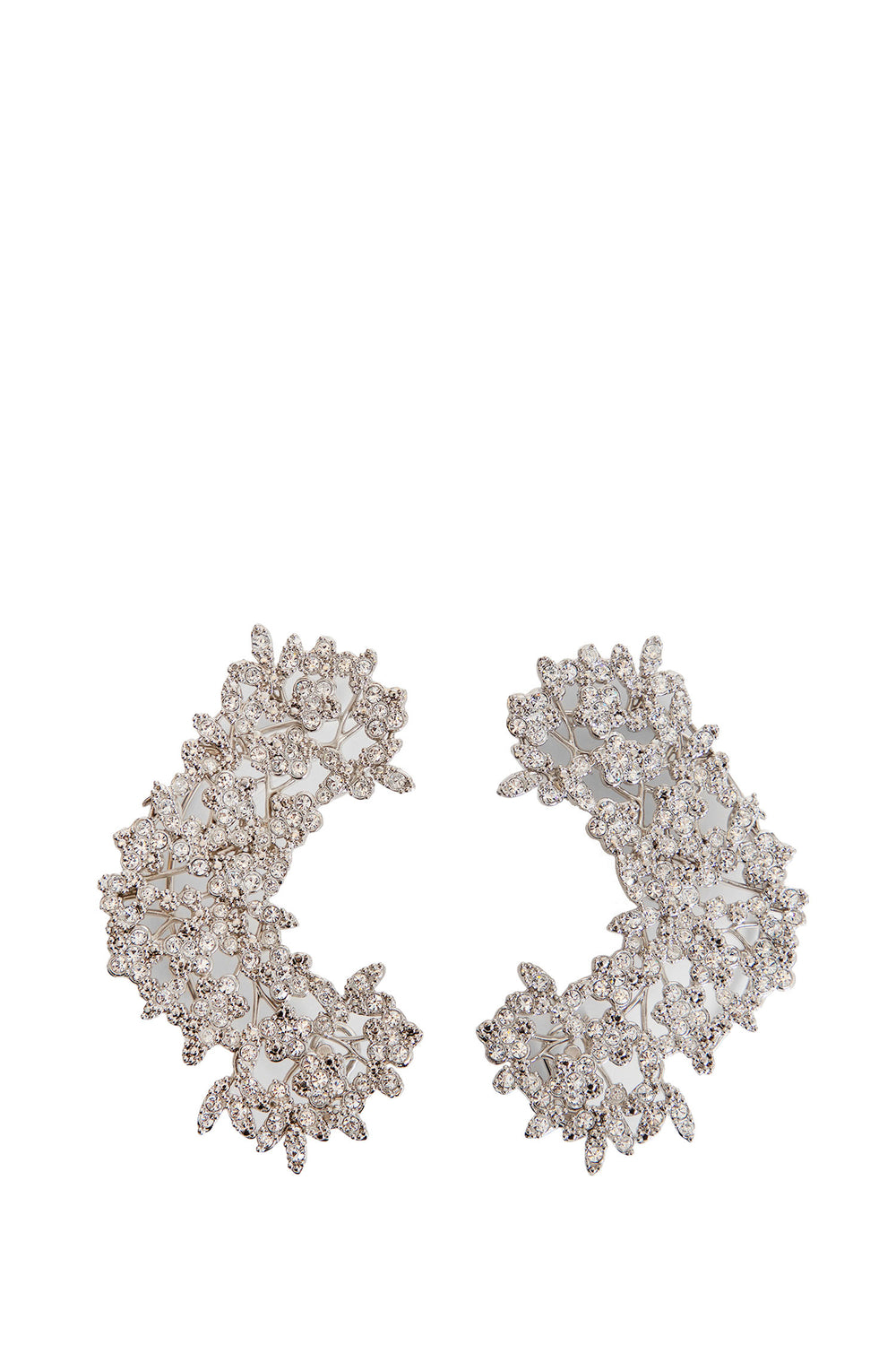 Silver-Plated Zirconia Earrings
