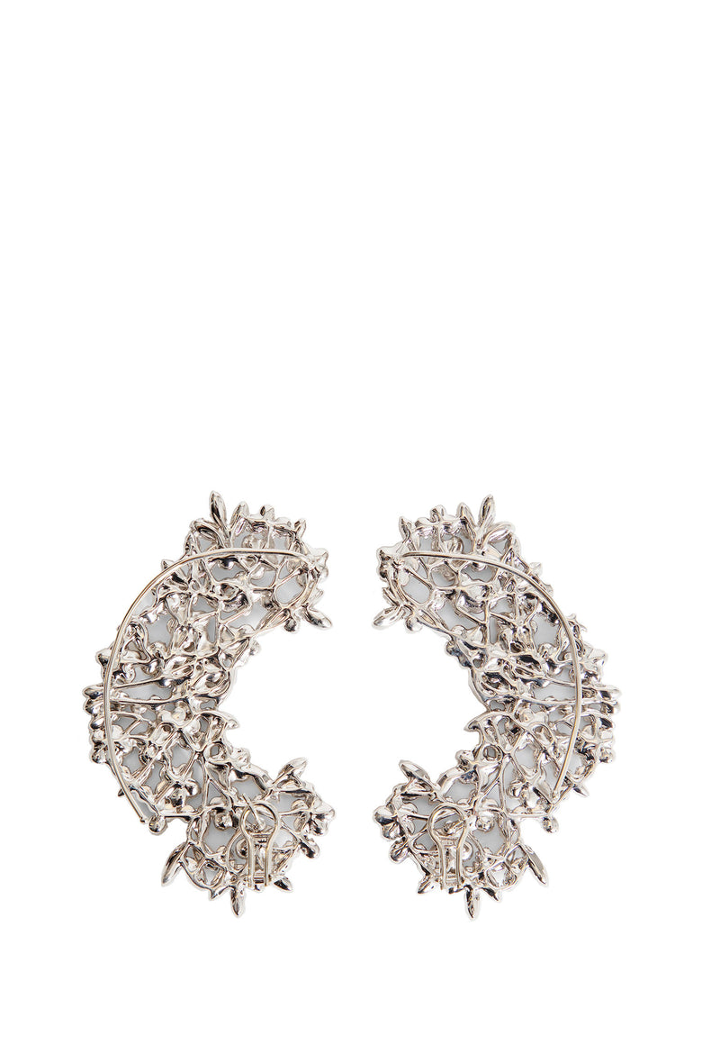 Silver-Plated Zirconia Earrings