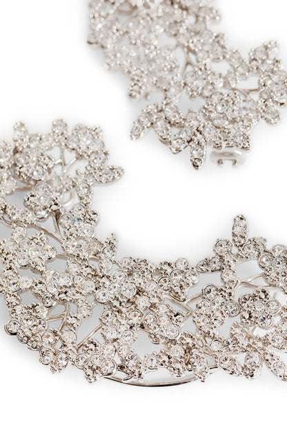 Silver-Plated Zirconia Earrings