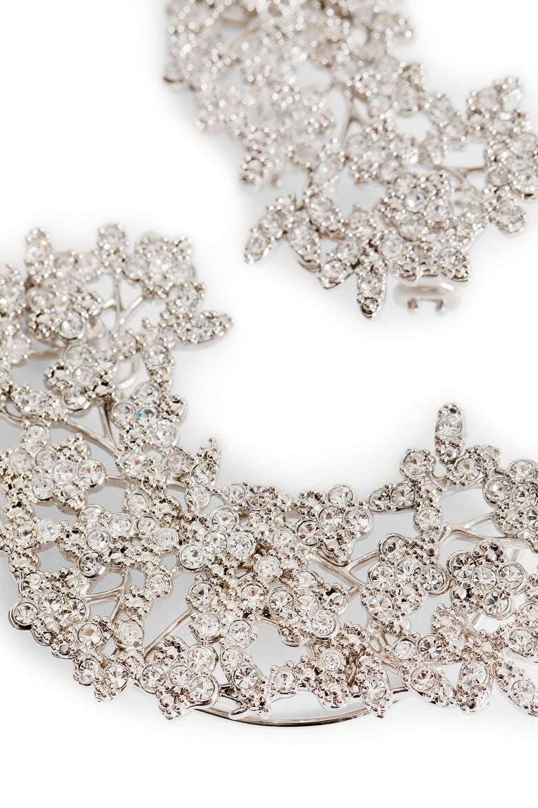 Silver-Plated Zirconia Earrings