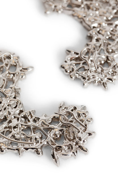 Silver-Plated Zirconia Earrings