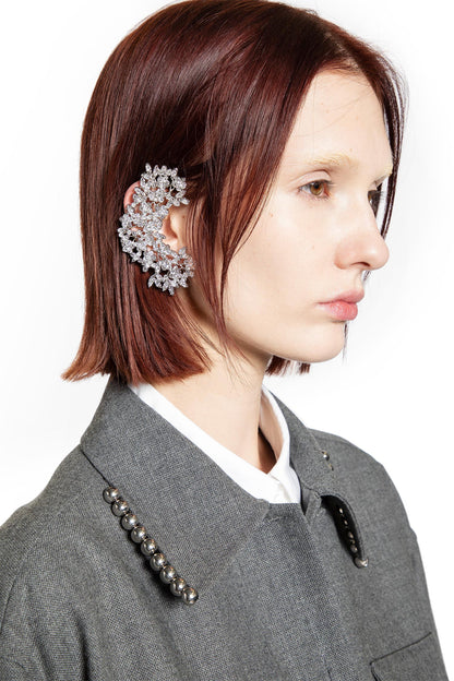 Silver-Plated Zirconia Earrings
