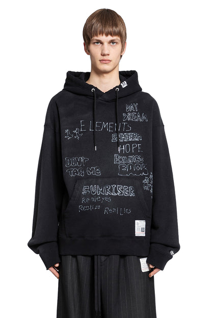 Antonioli MAISON MIHARA YASUHIRO MAN BLACK SWEATSHIRTS