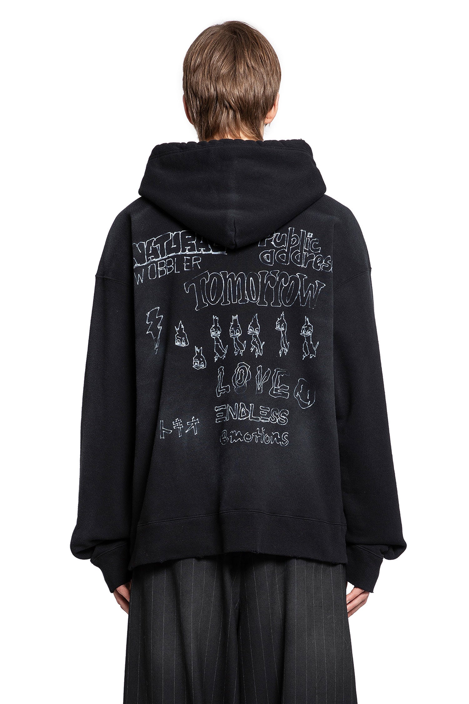 MAISON MIHARA YASUHIRO MAN BLACK SWEATSHIRTS