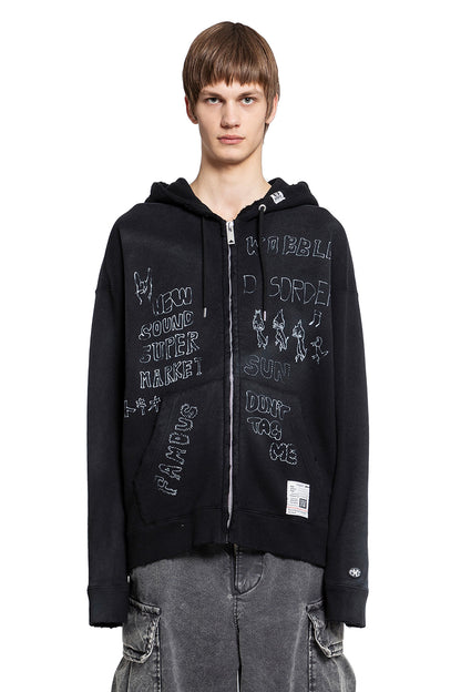 MAISON MIHARA YASUHIRO MAN BLACK SWEATSHIRTS