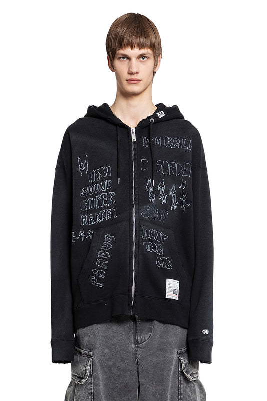 MAISON MIHARA YASUHIRO MAN BLACK SWEATSHIRTS