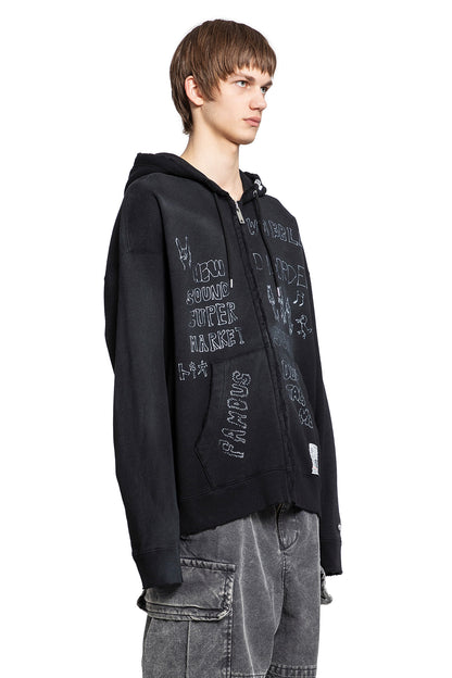 MAISON MIHARA YASUHIRO MAN BLACK SWEATSHIRTS