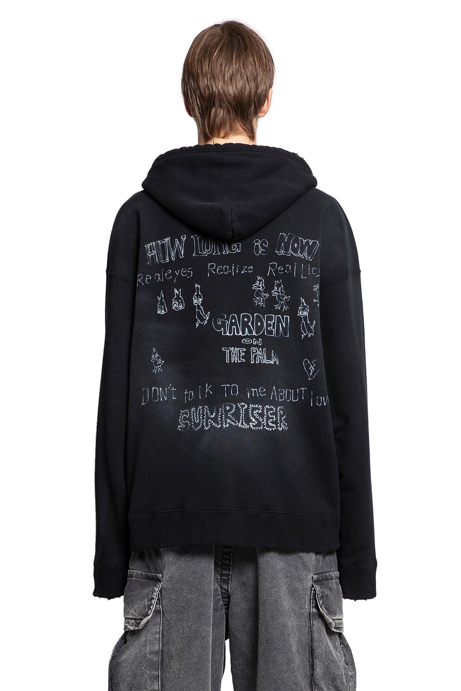 MAISON MIHARA YASUHIRO MAN BLACK SWEATSHIRTS