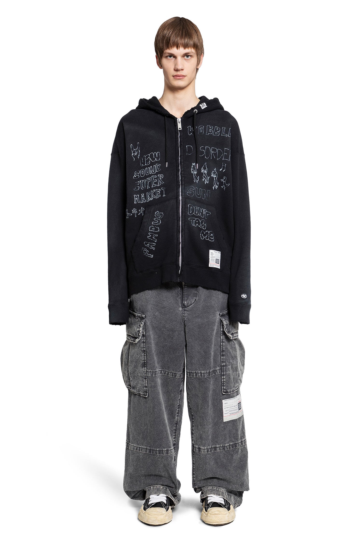 MAISON MIHARA YASUHIRO MAN BLACK SWEATSHIRTS