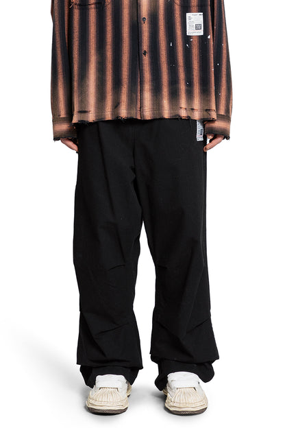 MAISON MIHARA YASUHIRO MAN BLACK TROUSERS