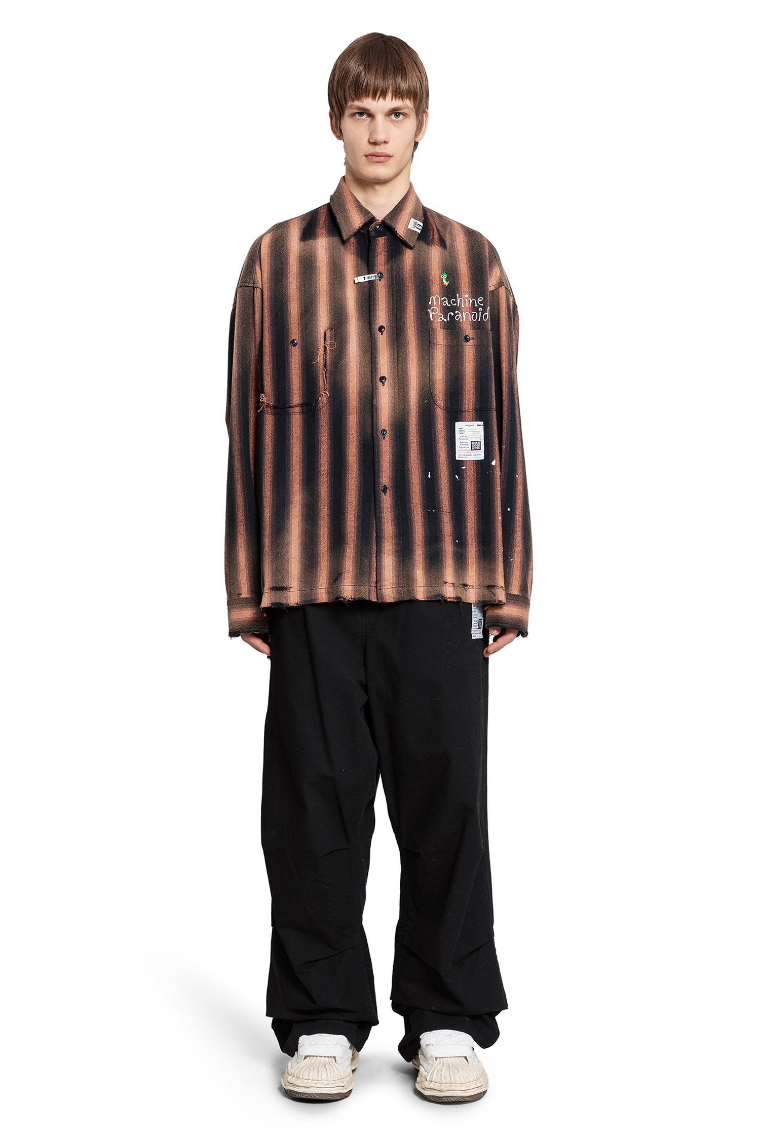 MAISON MIHARA YASUHIRO MAN BROWN SHIRTS