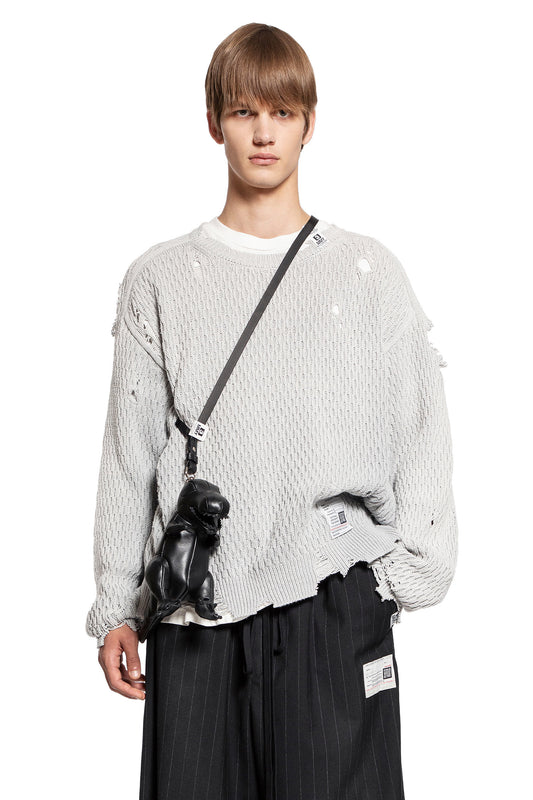 MAISON MIHARA YASUHIRO MAN GREY KNITWEAR