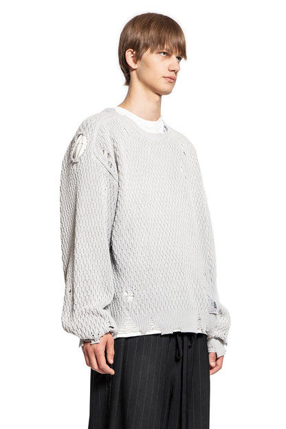 MAISON MIHARA YASUHIRO MAN GREY KNITWEAR