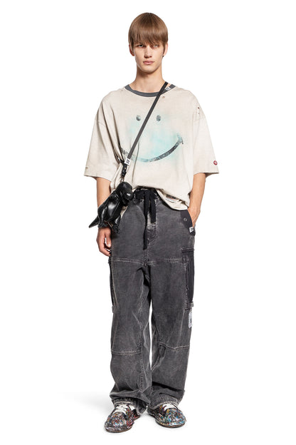 MAISON MIHARA YASUHIRO MAN OFF-WHITE T-SHIRTS & TANK TOPS