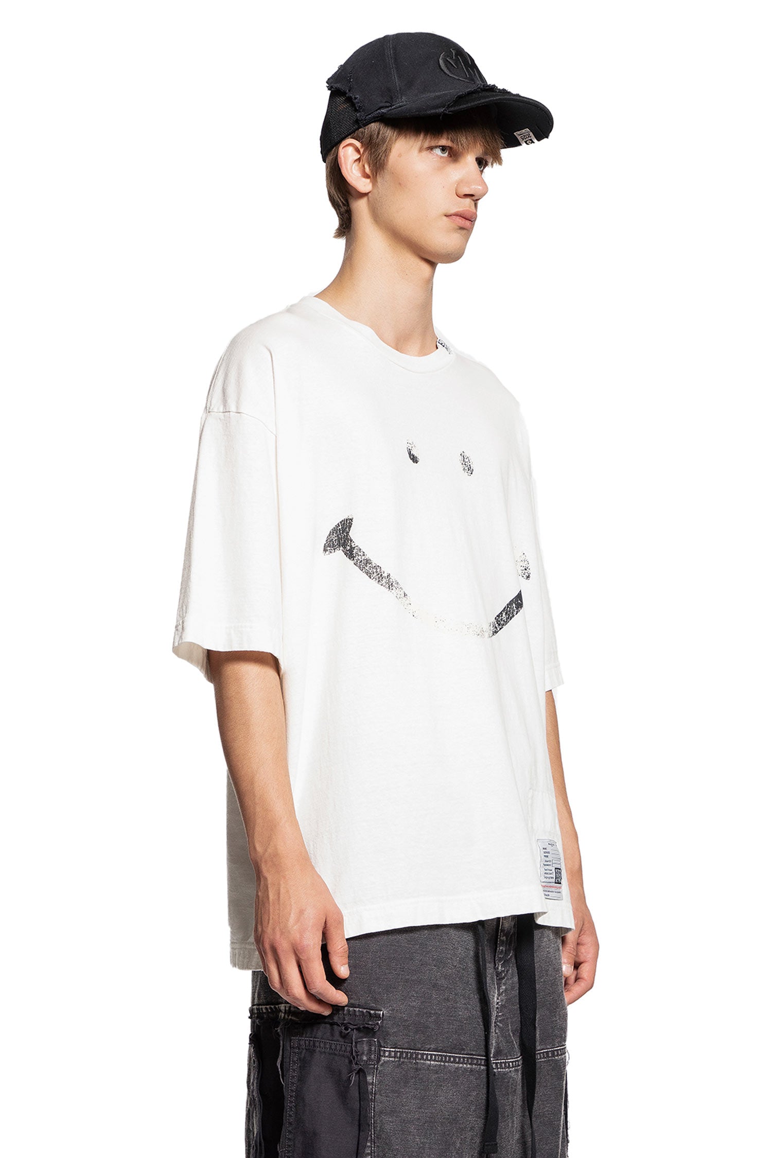 MAISON MIHARA YASUHIRO MAN WHITE T-SHIRTS & TANK TOPS