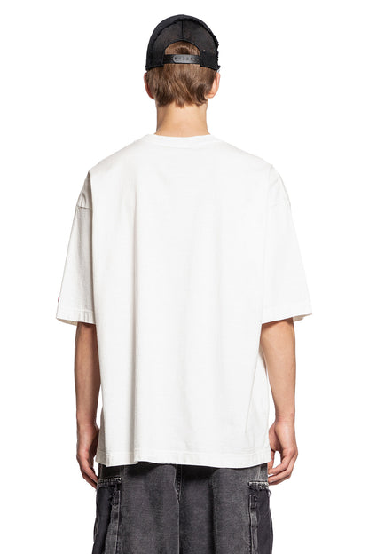 MAISON MIHARA YASUHIRO MAN WHITE T-SHIRTS & TANK TOPS