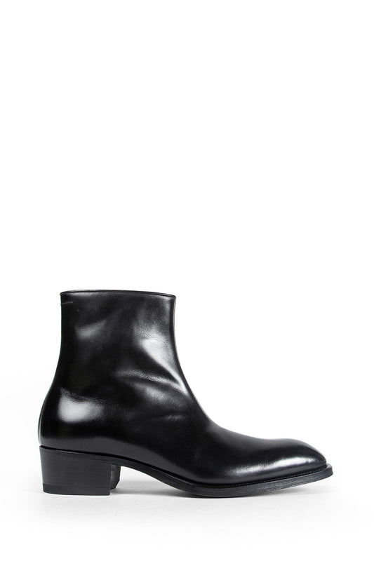 Burnished Leather Vincent Ankle Boots