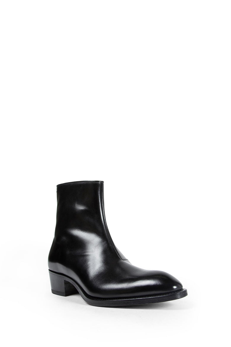 Burnished Leather Vincent Ankle Boots