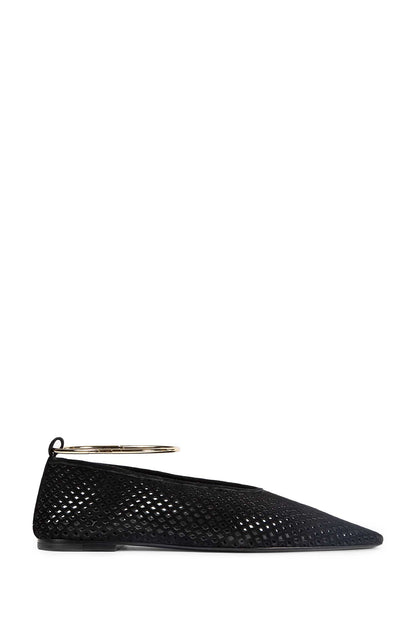 Perforated Suede Ballerina