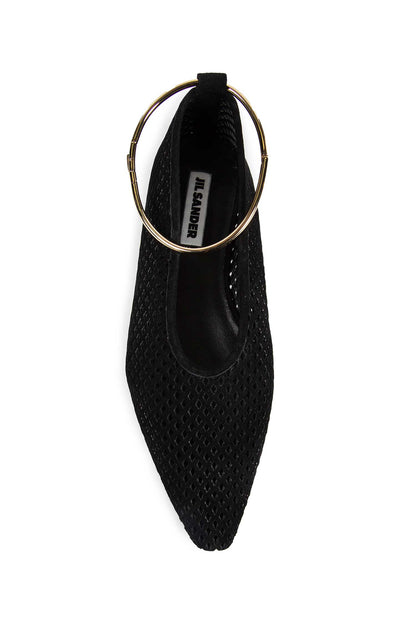 Perforated Suede Ballerina