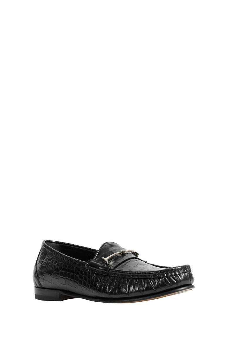 TOM FORD Printed Croc Oscar Loafers man