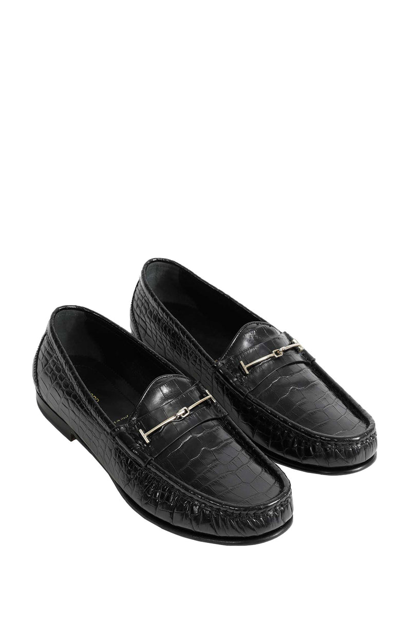 TOM FORD Printed Croc Oscar Loafers man