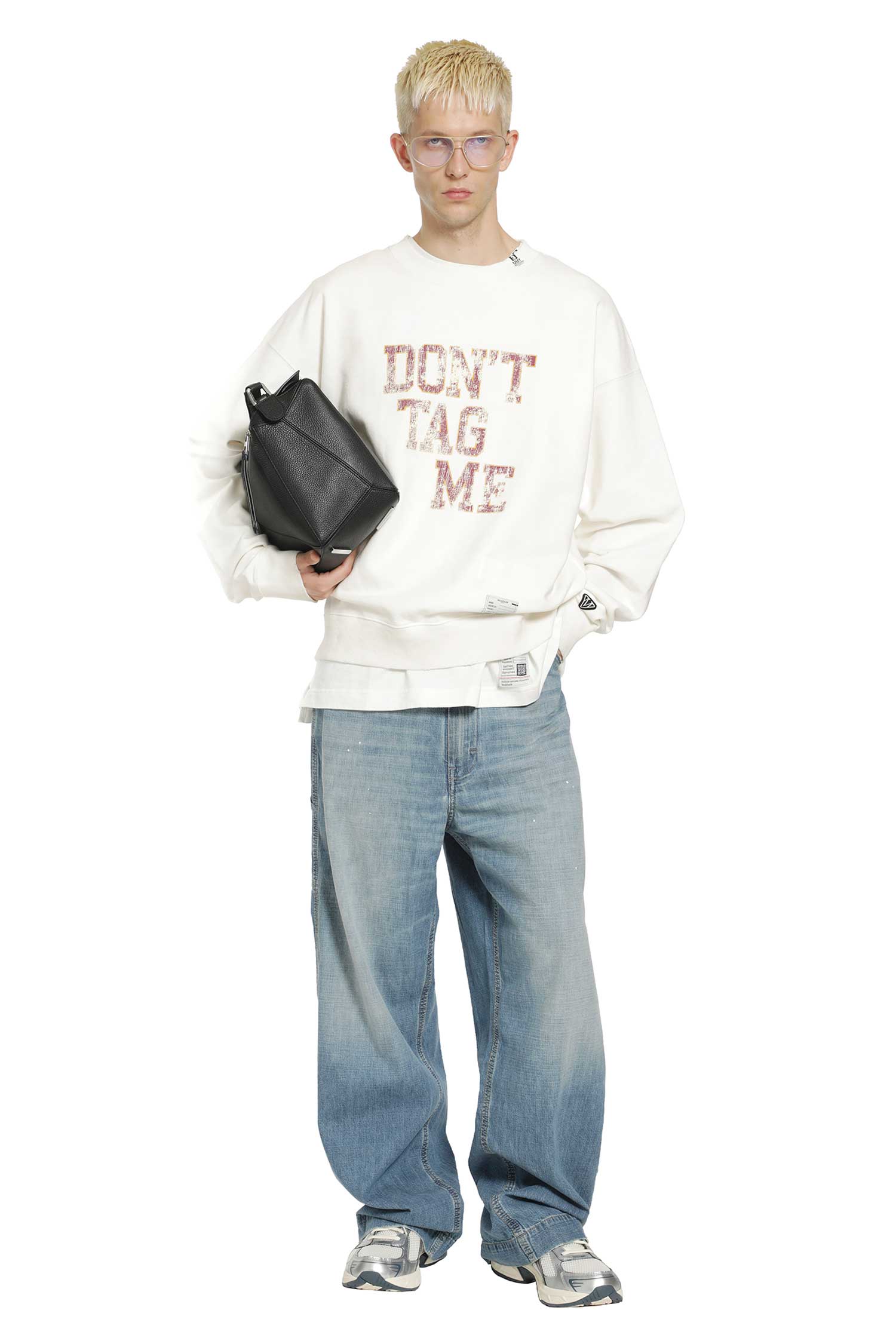 MAISON MIHARA YASUHIRO Don't Tag Me Printed Sweatshirt man