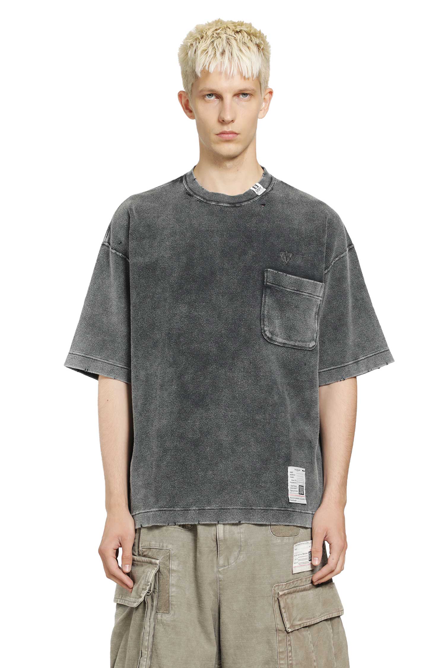 MAISON MIHARA YASUHIRO Bleached Thermal T-Shirt man