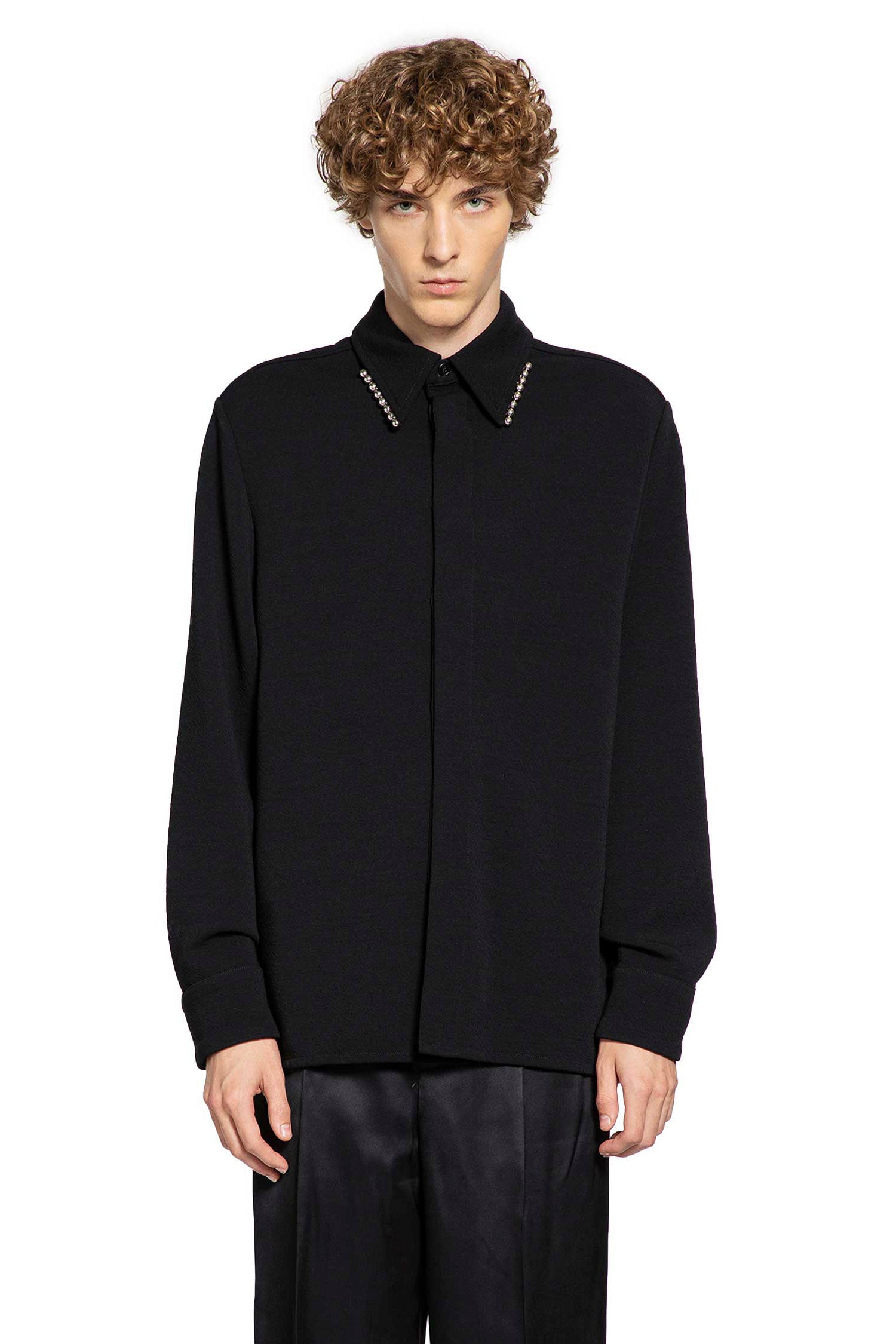 JIL SANDER MAN BLACK SHIRTS