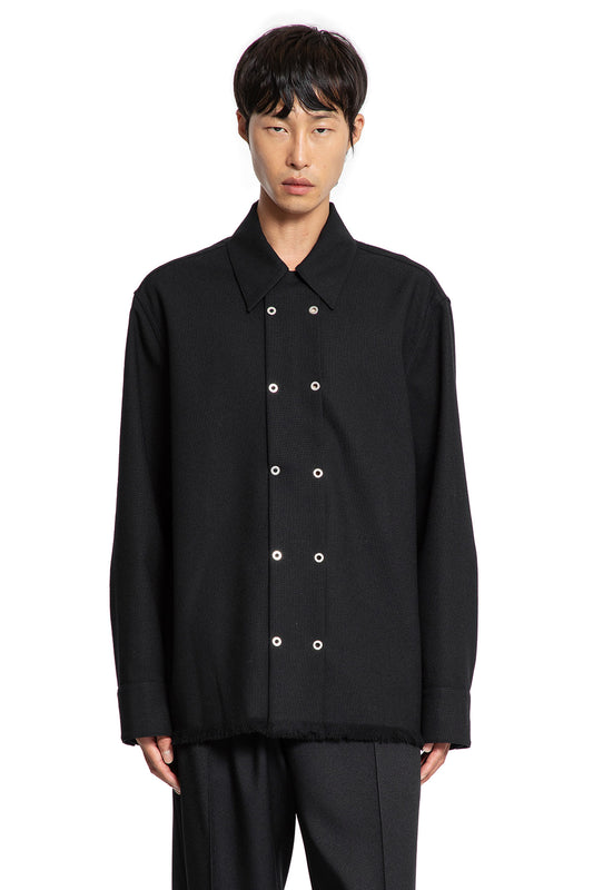 Wool Shirt with Eyelets - Antonioli.eu