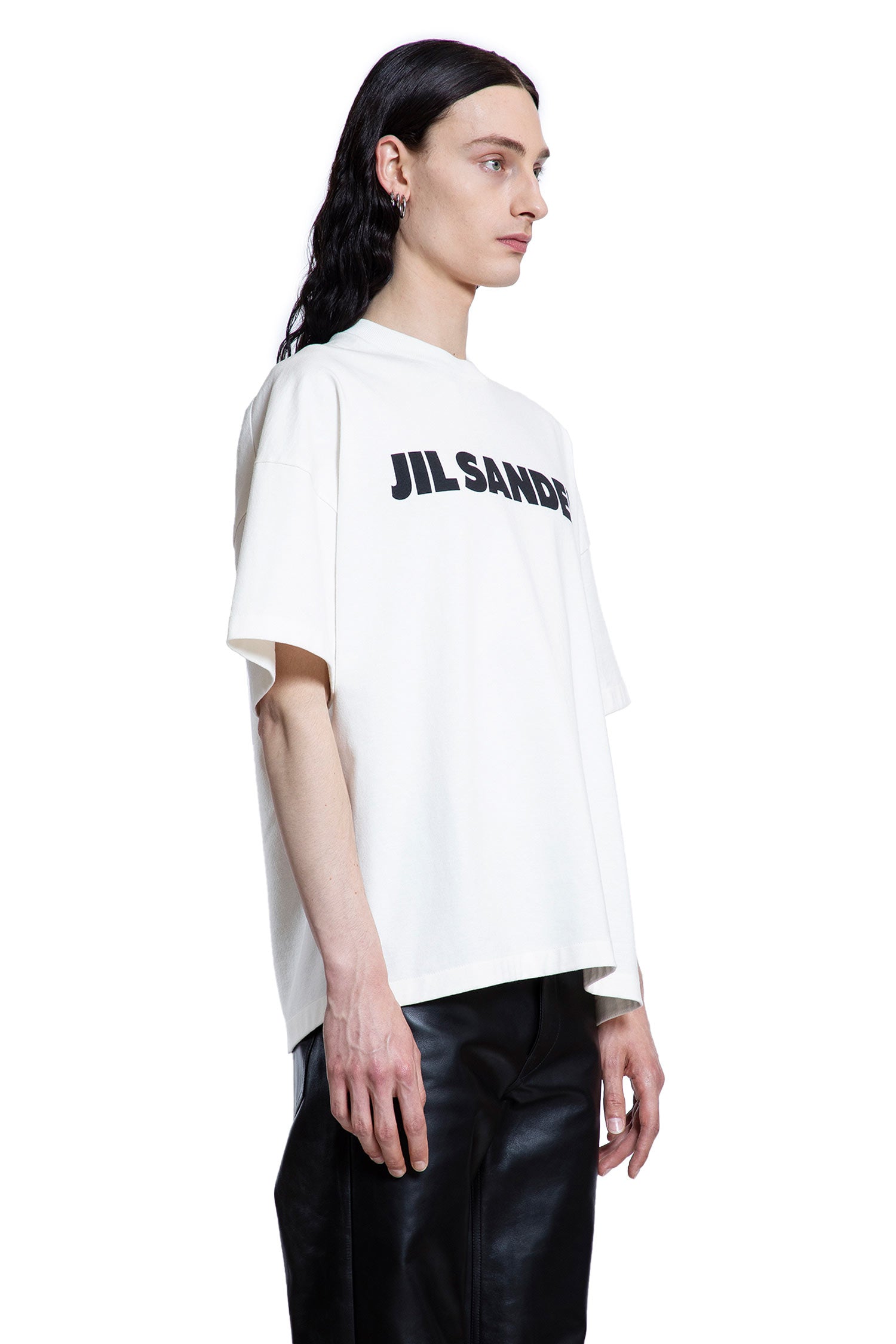 JIL SANDER MAN WHITE T-SHIRTS & TANK TOPS