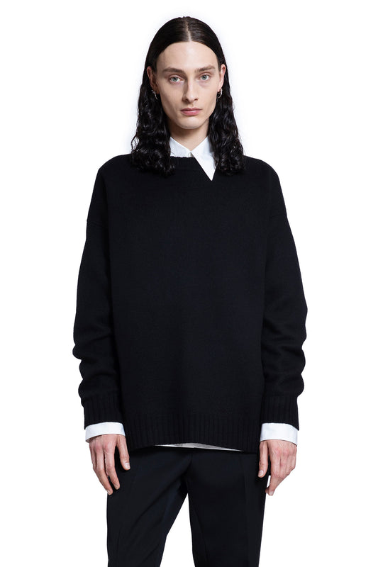 JIL SANDER MAN BLACK KNITWEAR