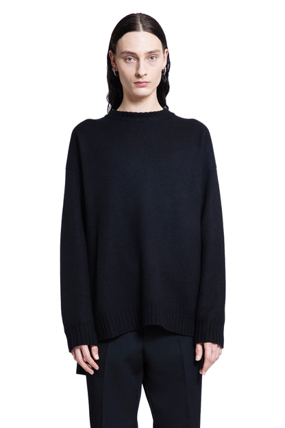 JIL SANDER MAN BLACK KNITWEAR