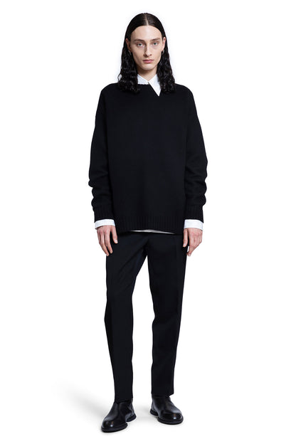 JIL SANDER MAN BLACK KNITWEAR