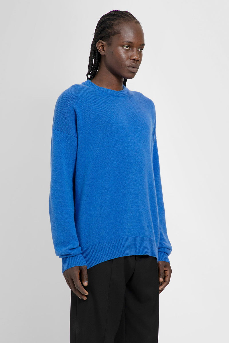 JIL SANDER MAN BLUE KNITWEAR