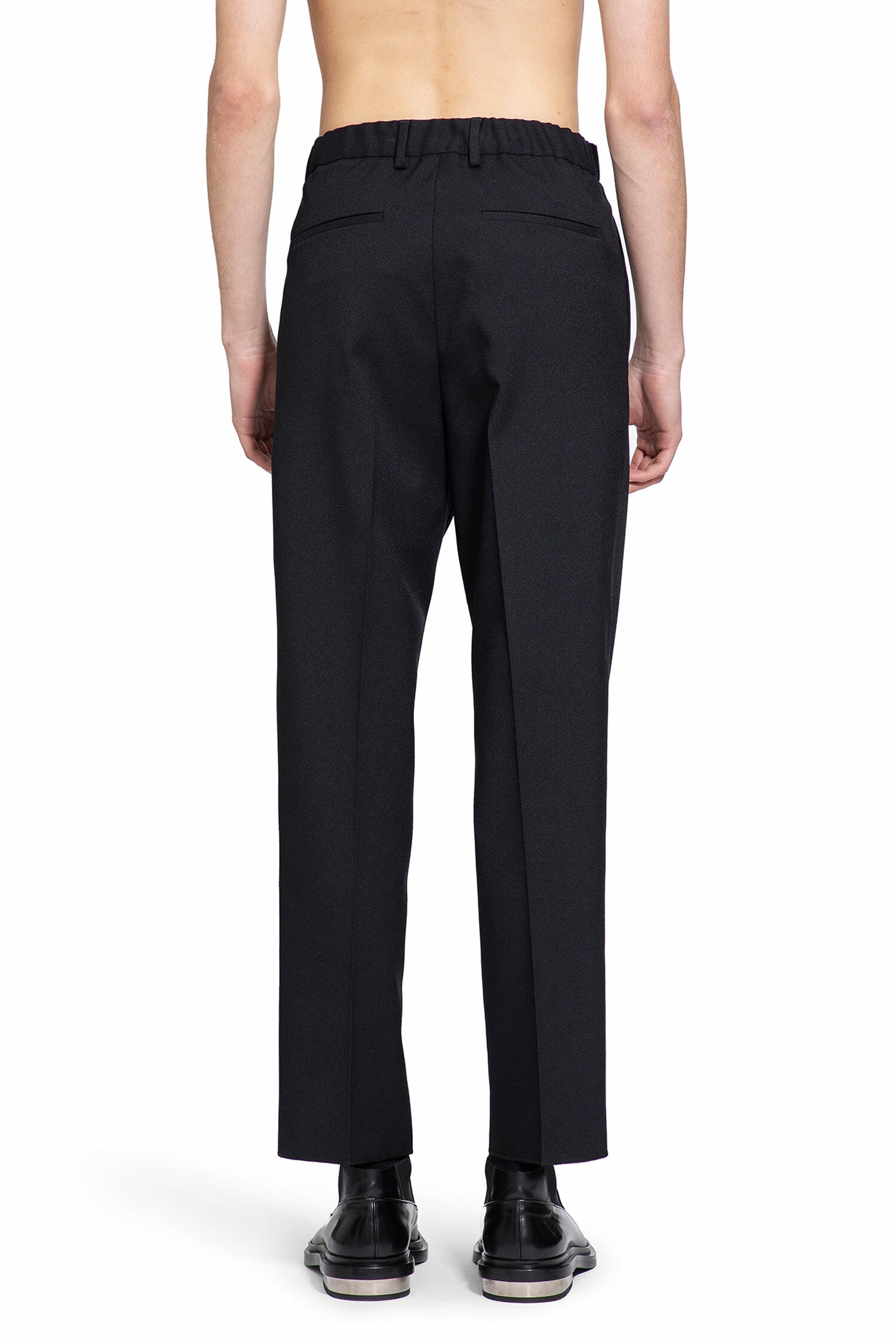 JIL SANDER MAN BLACK TROUSERS