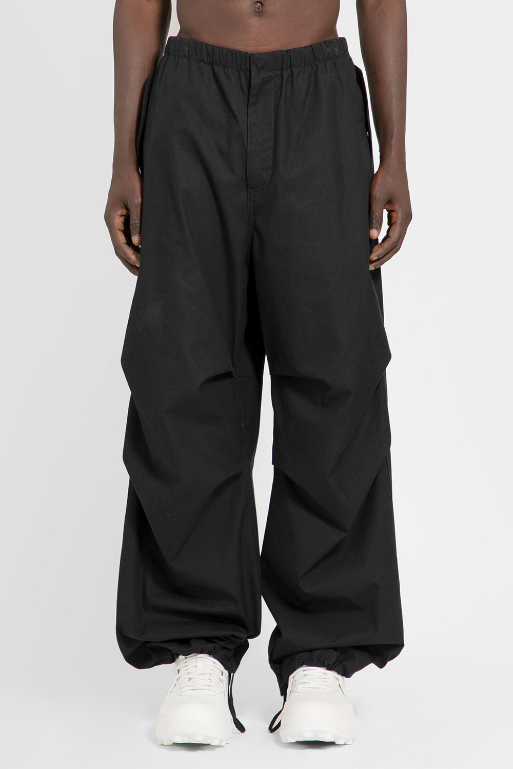 JIL SANDER MAN BLACK TROUSERS